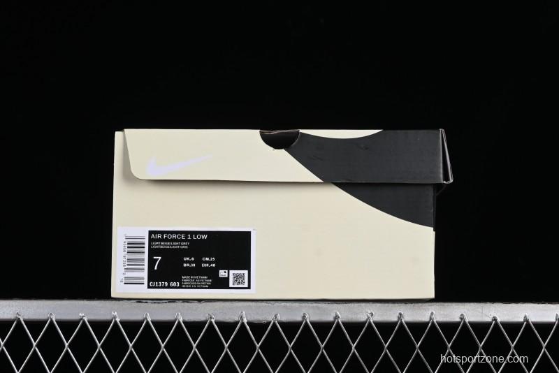 Nike Air Force 1 '07 Low Casual Sneakers with 3M Reflective Details and Full-Length Air Cushion - CJ1379-603