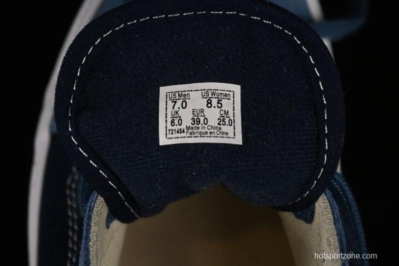 Vans Sk8-Mid Reissue 83 High-End Blue Suede Retro Skate Shoes - VN000CQDDWR