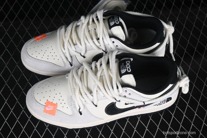 Nike SB Dunk Low The North Face Collaboration Strap Patch Black Hook Anniversary High-End Custom Low-Top Casual Skate Shoes - YC5066-257