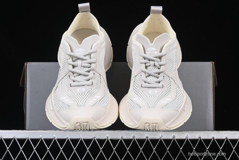 Balenciaga Circuit Lightweight Distressed Print Round-Toe Fashion Casual Sneakers - WFLGY2000