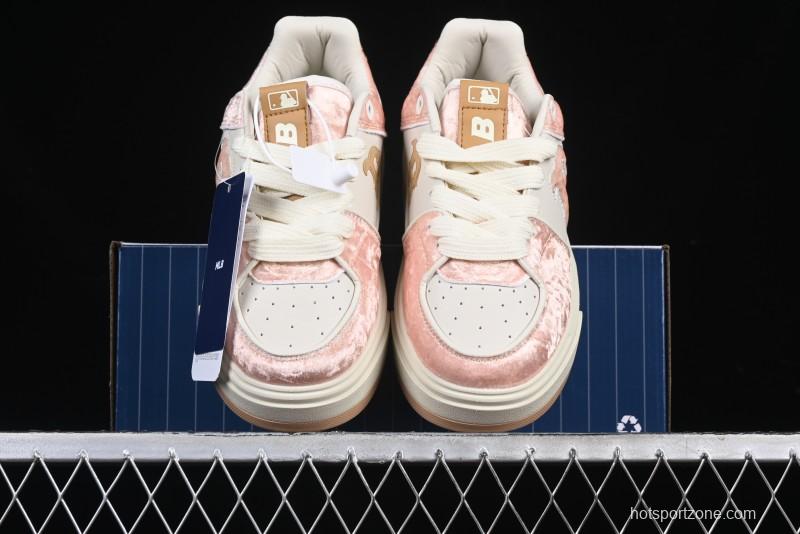 New York Yankees MLB Bigball Chunky Window Velvet Monogram Thick Platform Casual Running Shoes - 3ASXCVC4643BGS