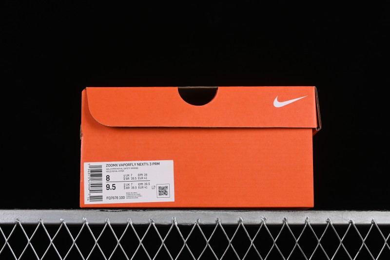 Nike ZoomX Vaporfly NEXT% 3 Marathon Series Lightweight Cushioned Running Shoes with Double-Layered ZoomX Foam - FQ7676-100