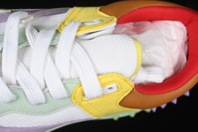 Christian Louboutin Funnyto Flat French Luxury Brand Green Color Block Low Top Sneakers - X.D4
