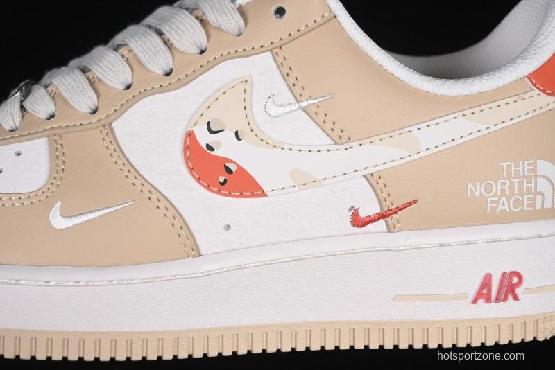 Nike Air Force 1 '07 Low The North Face Collaboration Casual Sneakers in Milk Tea - DM6688-048