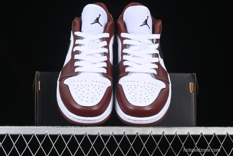 Nike Air Jordan 1 Low AJ1 White University Red Casual Sneakers - HF3148-102