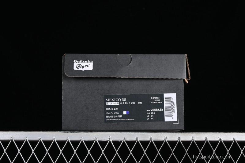 Onitsuka Tiger Mexico 66 Low-Top Leather Sneakers for Casual Running - D507L-0152