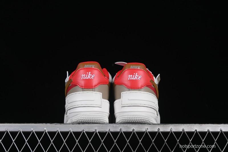 Nike Air Force 1 Shadow Lightweight Elevated Low-Top Casual Sneakers - HQ3400-030