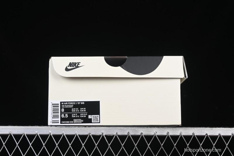 Nike Air Force 1 '07 Low Casual Sneakers with Black & Pink Double Swoosh - CW2288-028