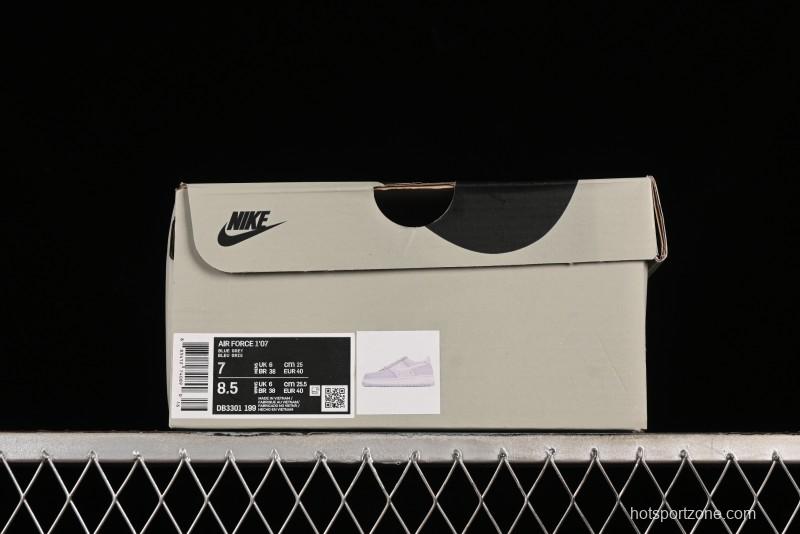 Nike Air Force 1 '07 Low Casual Sneakers in Ancient Blue with Full-Length Honeycomb Air Cushion - DB3301-199