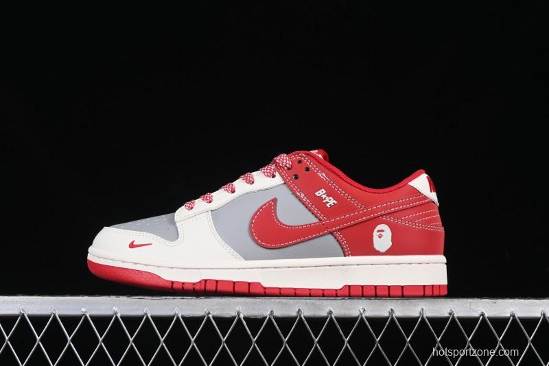 Nike SB Dunk Low BAPE Collaboration Anniversary High-End Custom Sneakers - BB8969-008
