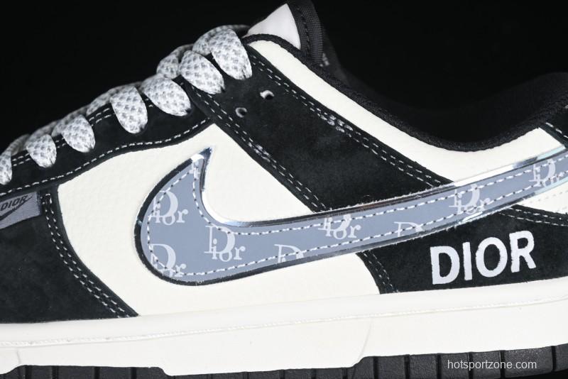 Nike SB Dunk Low Dior Collaboration Anniversary Edition Customized Low-Top Casual Sneakers - DJ2024-084
