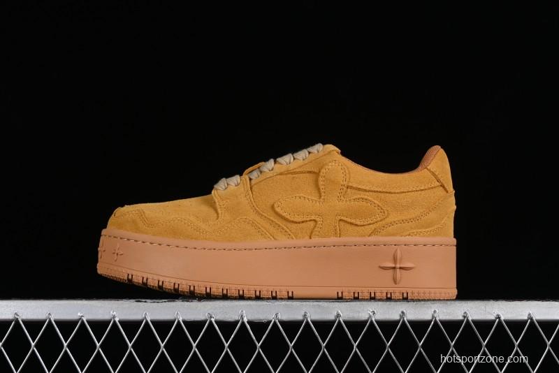 SMFK Comfortable Chunky Sole White Sneakers - T.D4