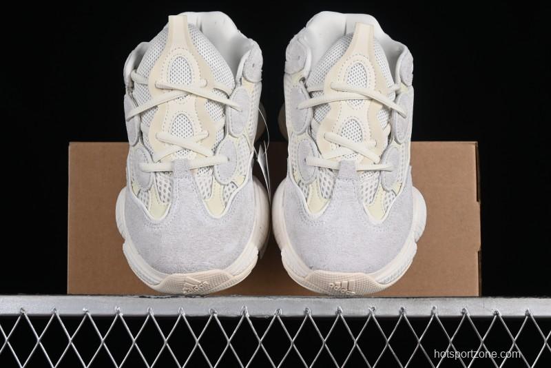 Adidas Yeezy 500 Bone White Casual Running Shoes - FV3573