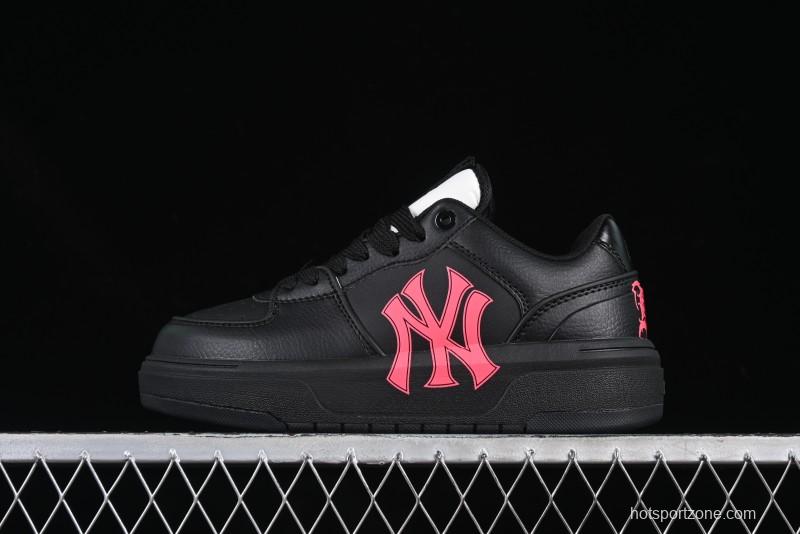 New York Yankees MLB Chunky Liner Custom Platform Sneakers in Neon Pink - 3ASXCA12N50WHS