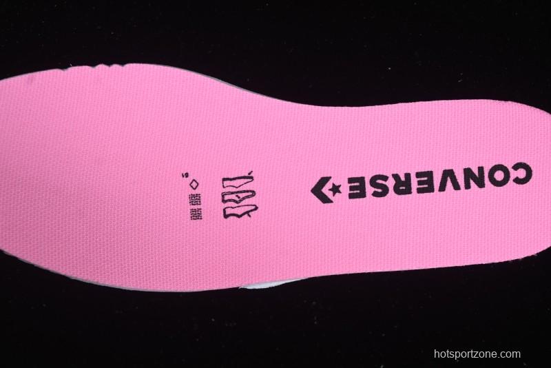 Converse Chuck 70 High Top Platform Sneakers in Pink Color Block Design - A14825C