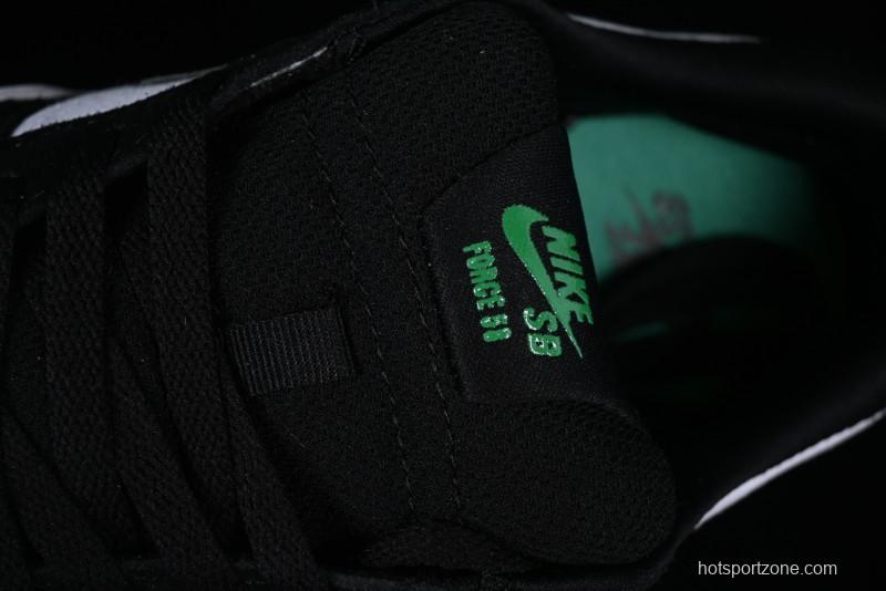 Nike SB Force 58 Low - Emerald Green, Black & White Skateboarding Shoes