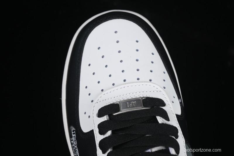 Nike Air Force 1 MVP "Rock Plan" Custom Edition - Black & White