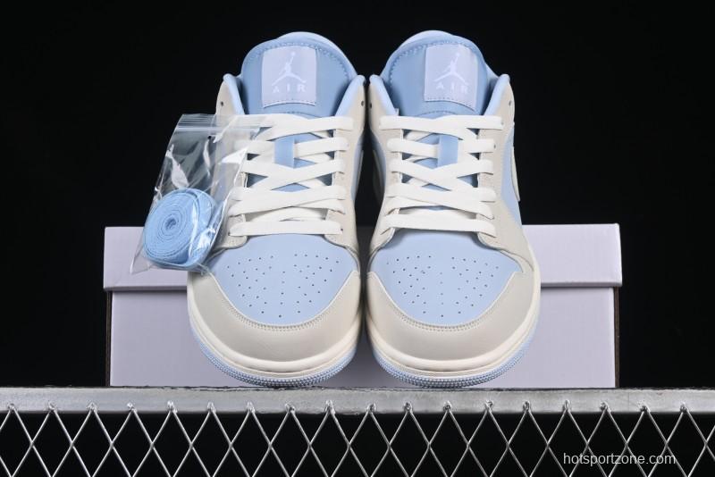 Nike Air Jordan 1 Low "Hydrogen Blue" Casual Sneakers with Retro Design - IB4003-407