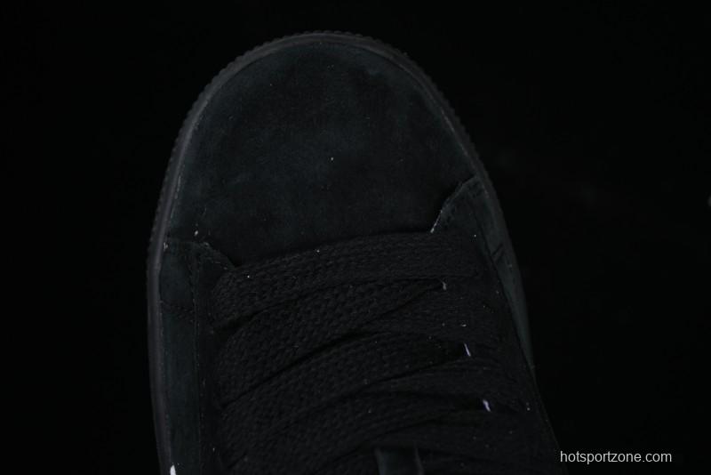 PUMA Suede XL Classic Men's Sneakers - Black with Metallic Silver Accents