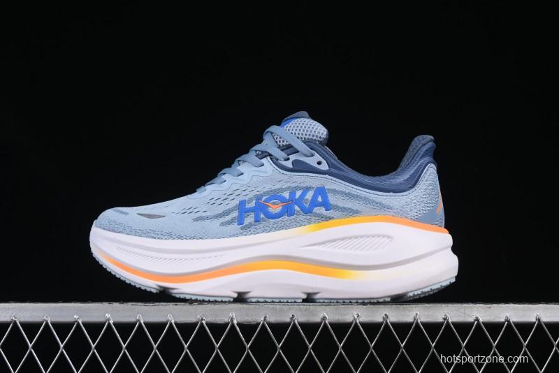 HOKA ONE ONE Bondi 9 Cushioned Running Shoes with Soft EVA Midsole - 1162013 DNP