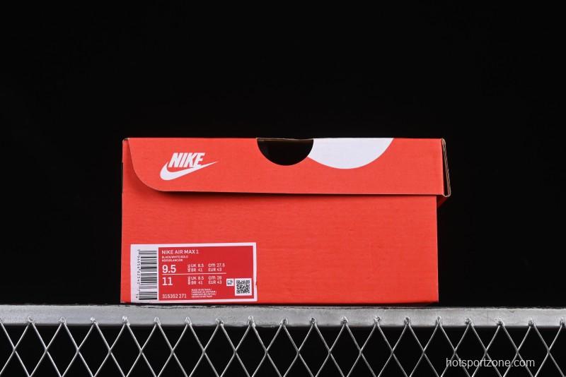 Nike Air Max 1 Retro Running Shoes with Half-Sole Air Cushion - 315352-271