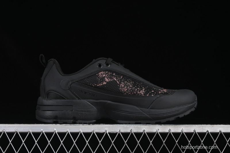 Stone Island Grime Panelled Low-Top Lifestyle Sneakers in Dark Brown - 79FWS0303