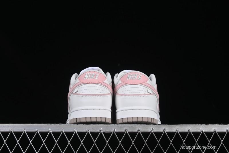 Nike SB Dunk Low Anniversary Premium Custom White Pink Low-Top Casual Skate Shoes - WP0212-013
