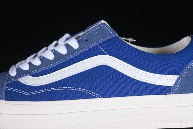 Vans Premium Old Skool 36 Retro Skate Shoes with Full-Grain Leather and Cushioned Insole - VN000CQDDWR