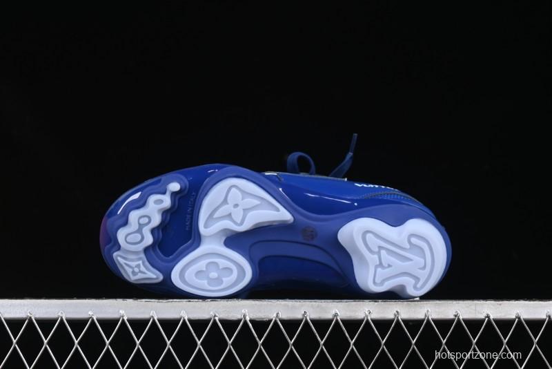 Louis Vuitton Footprint Soccer Low-Top Lifestyle Sneakers Blue - AJF6