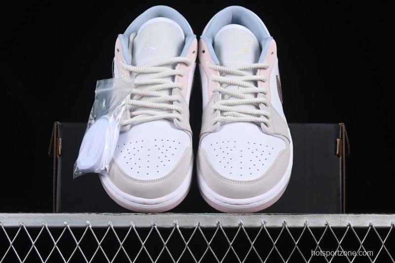 Nike Air Jordan 1 Low AJ1 Carved Pink Low-Top Casual Sneakers - IB8859-101
