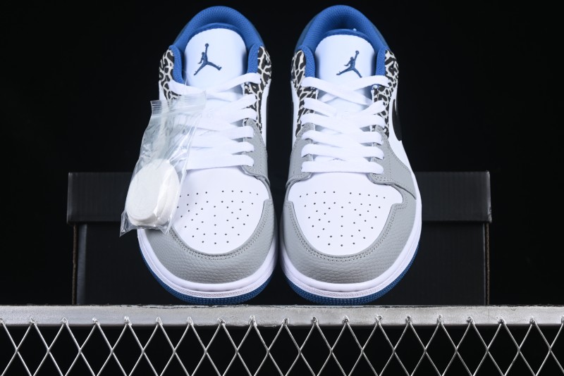 Nike Air Jordan 1 Low True Blue Retro Basketball Shoes - DM1199-140