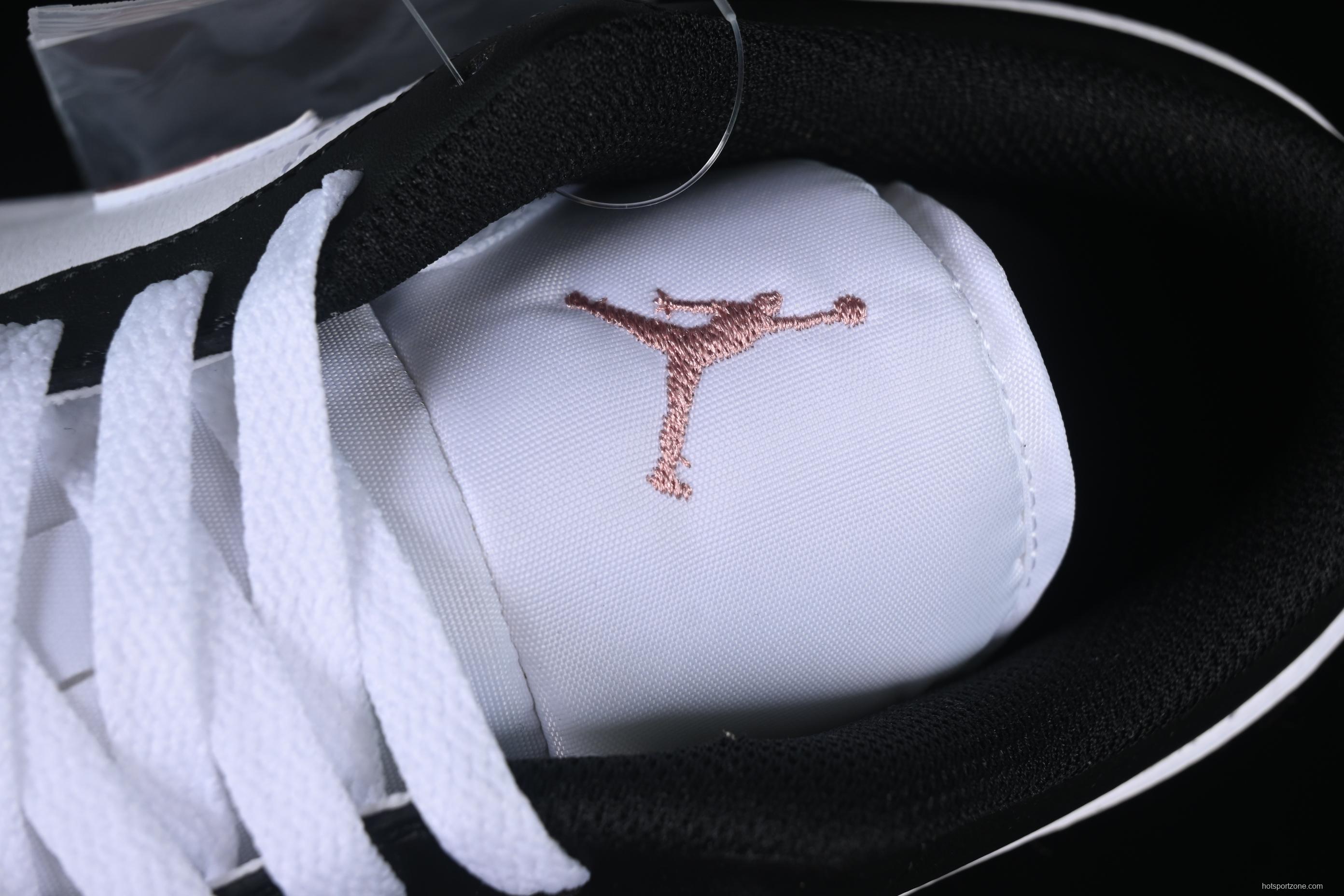 Nike Air Jordan 1 Low AJ1 Casual Sneakers in Black White Pink - 553558-165