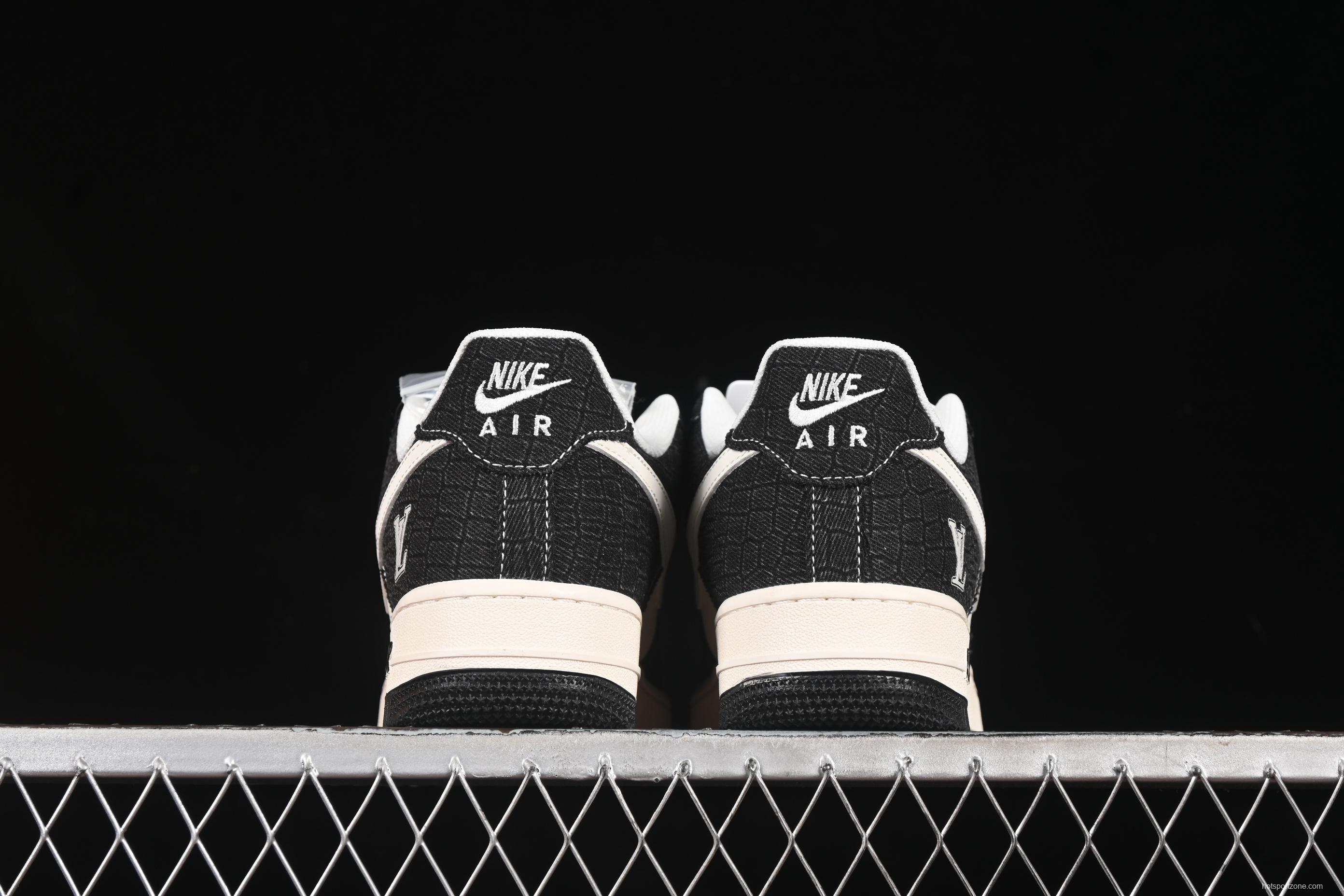 Nike Air Force 1 '07 Low LV Collaboration Denim Black Casual Sneakers - XS1958-550