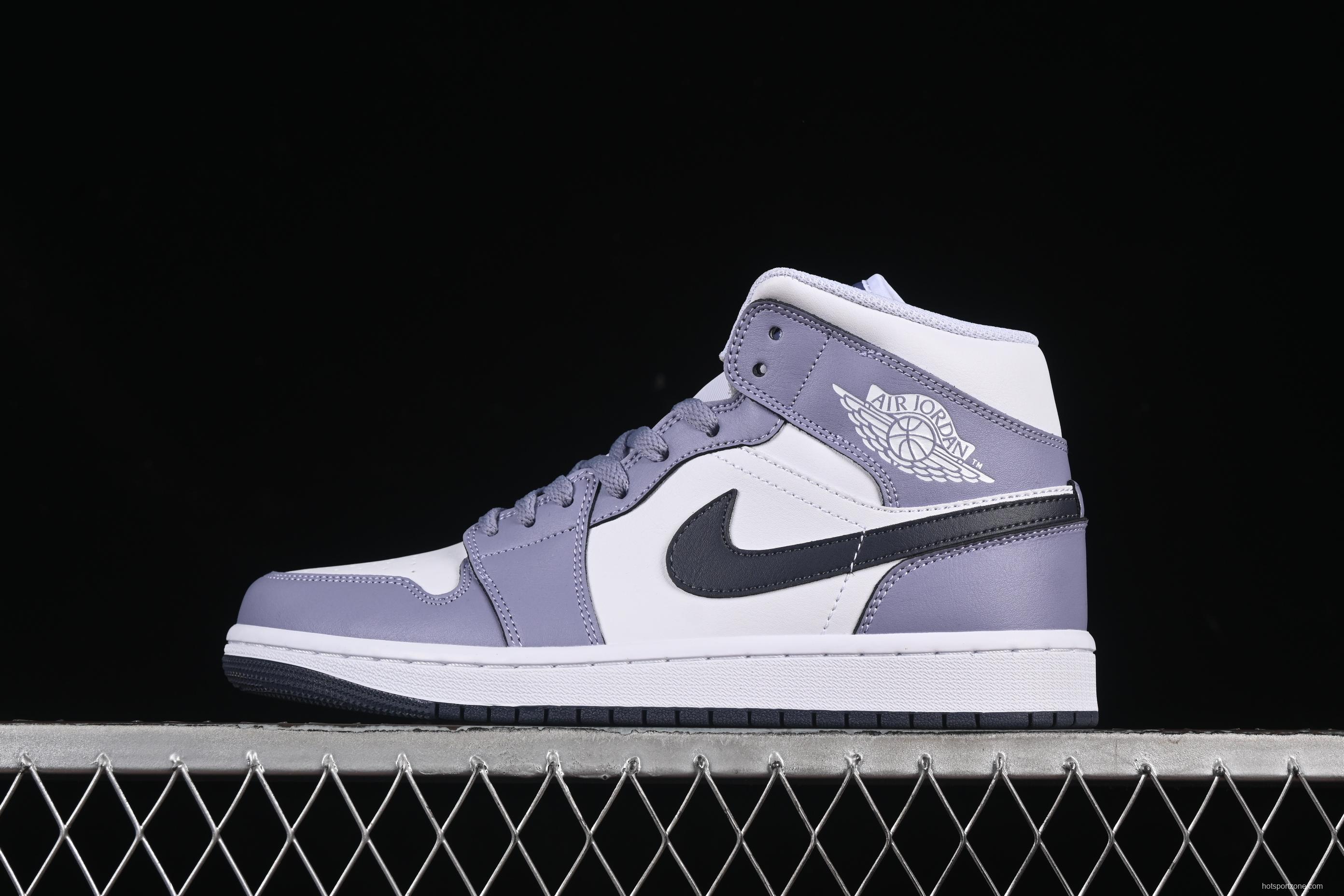Nike Air Jordan 1 Mid AJ1 Culture Casual Sneakers in Haze Purple - DQ8426-145