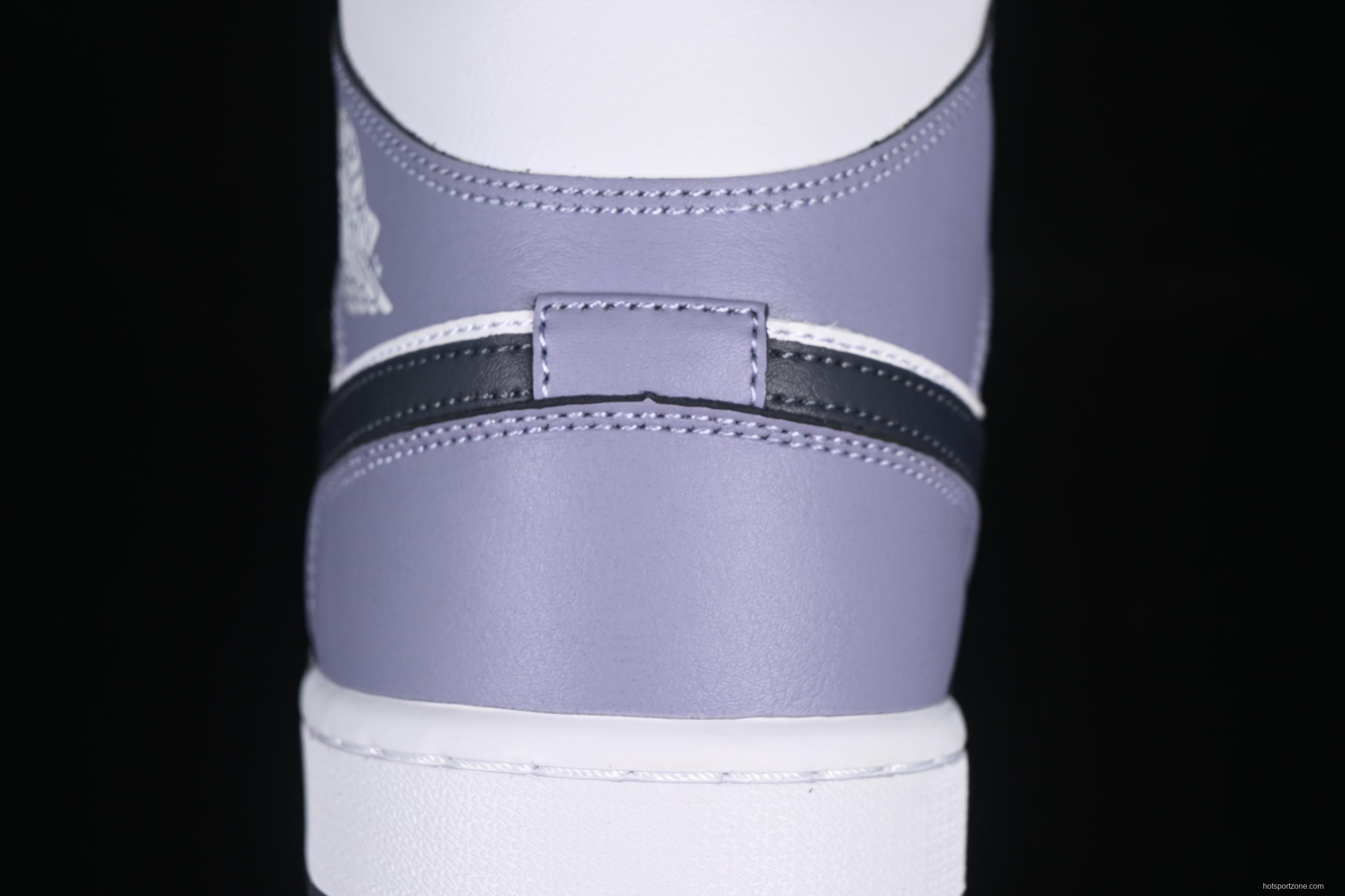 Nike Air Jordan 1 Mid AJ1 Culture Casual Sneakers in Haze Purple - DQ8426-145