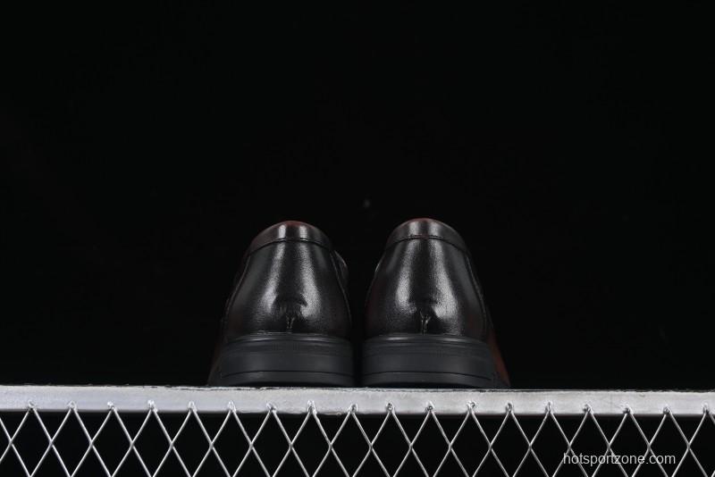 ECCO London Collection Slip-On Business Men's Leather Shoes with Wide Toe Design and Innovative Sole - 61160801002