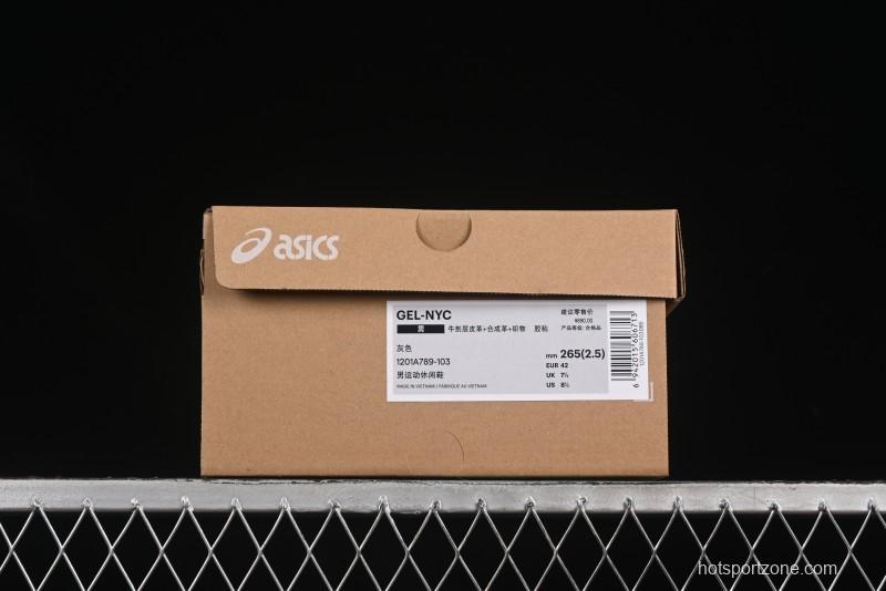 Asics Gel-NYC Retro Breathable Casual Shoes with Cushioning for Men - 1201A789-103