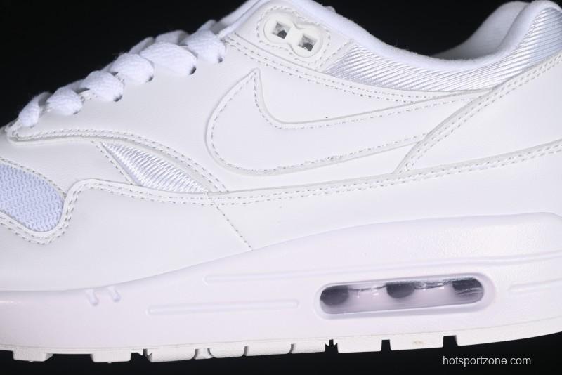 Nike Air Max 1 Retro Running Shoes with Half-Sole Air Cushion - 454746-107
