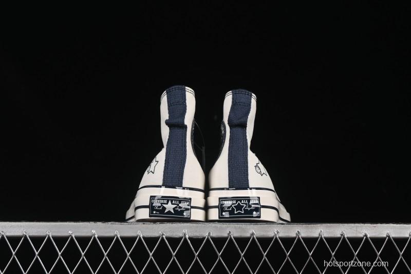 Converse Chuck Taylor All Star 1970s High Top Canvas Sneakers with Noritake Hand-Drawn Elements - A15787C