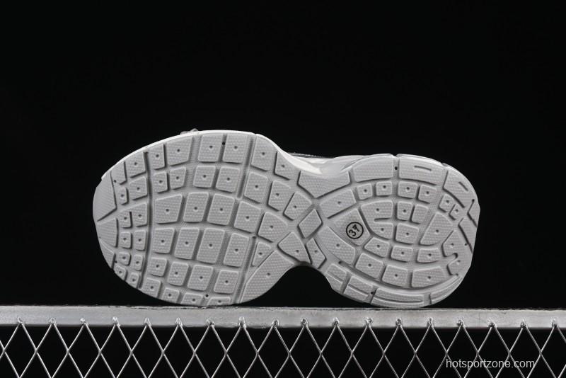 GG-CC Thick Sole Casual Running Shoes with Fashionable Design - G25S2507 Silver