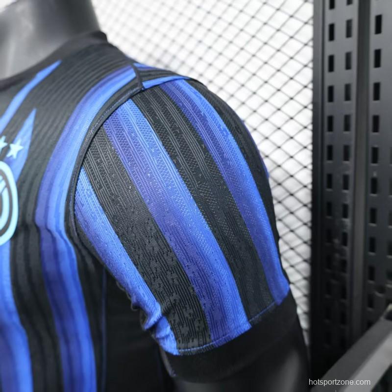 Player Version 25/26 Inter Milan Home Jersey Without Sponsor