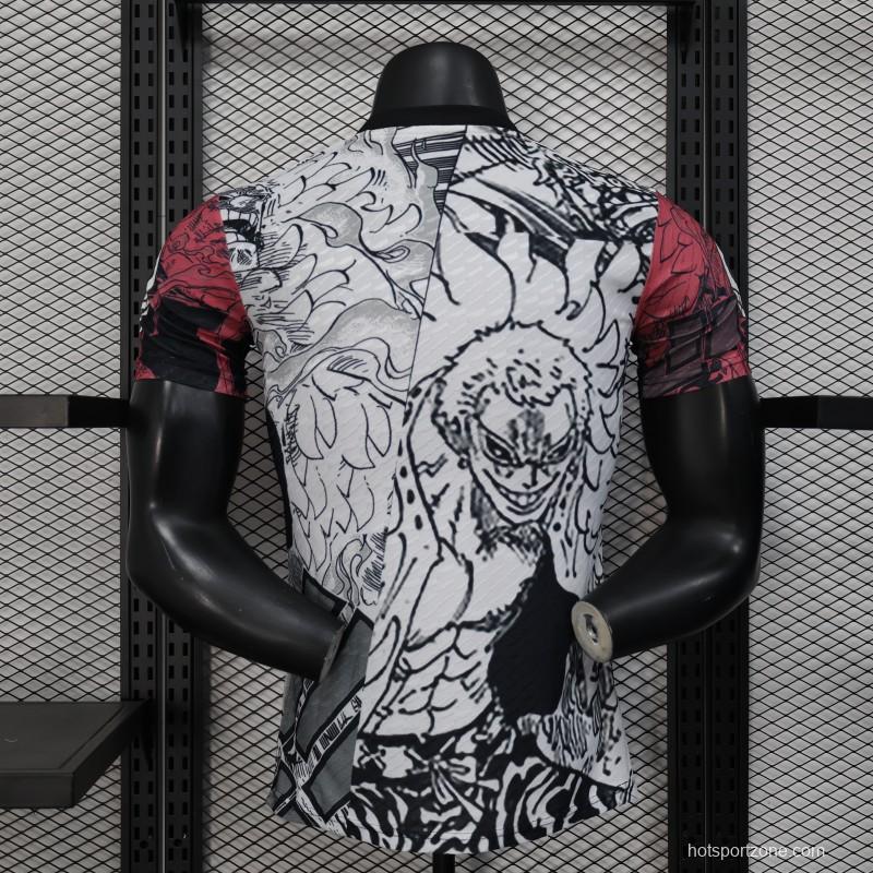 Player Version 2025 Japan White with Anime Character Pattern Jersey