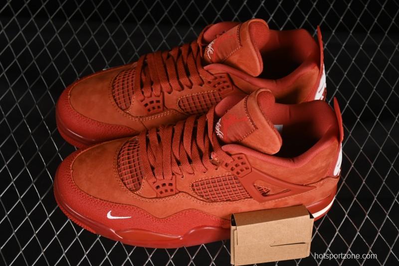 Nike Nigel Sylvester x Air Jordan 4 Retro High OG "Brick By Brick" Sneakers - HF4340-800