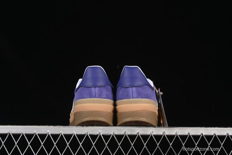 Adidas Originals Gazelle Bold IE0419 Low-Top Sneakers with Thick Sole for Casual Wear, Slip-Resistant and Durable
