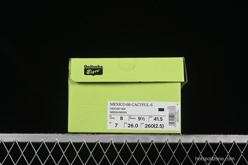 Onitsuka Tiger Mexico 66 Cactful-S Low-Top Leather Sneakers in Pastel Colorway - 1183C347-300