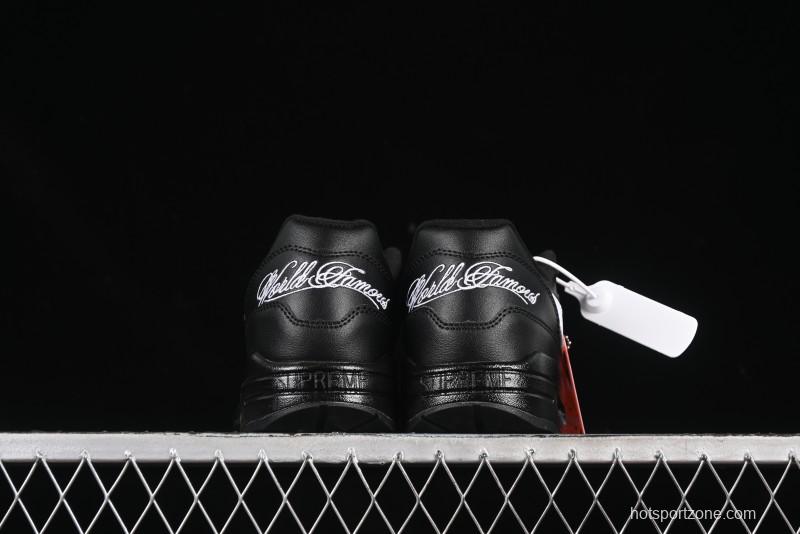 Nike Air Max 1 Retro Running Shoes with Half-Sole Air Cushion - HF8813-001