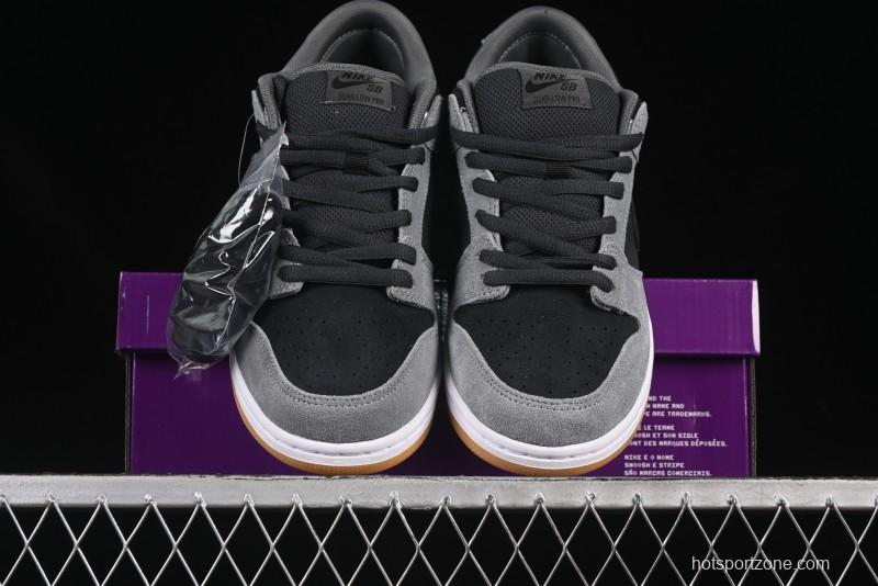 Nike SB Dunk Low Black Grey Low-Top Casual Skate Shoes - HF3063-001