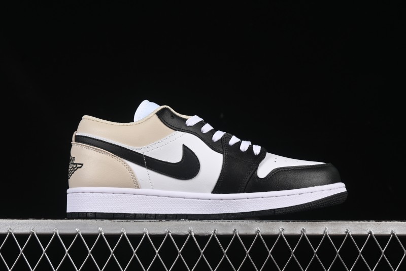 Nike Air Jordan 1 Low AJ1 Cream White Low-Top Casual Sneakers - 553558-153