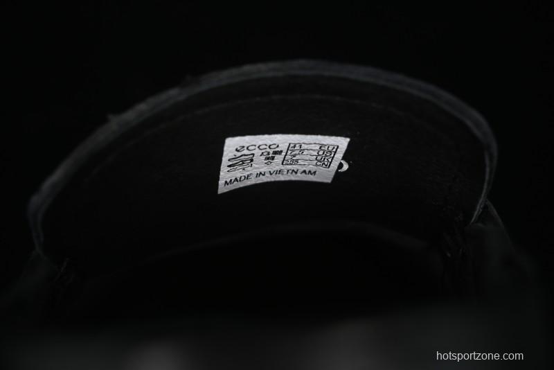 ECCO Soft Moc Summer Genuine Leather Breathable Slip-On Driving Shoes - 63516801001