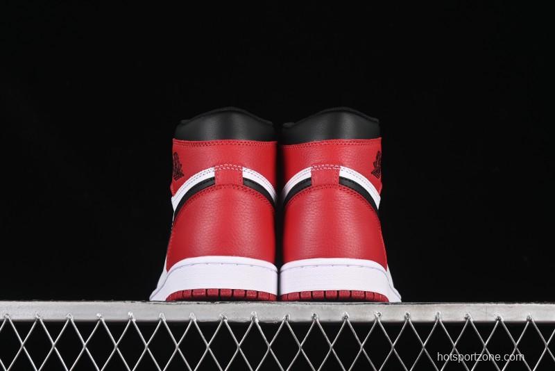 Nike Air Jordan 1 High Retro OG Basketball Shoes with Black Toe Design - 555088-125